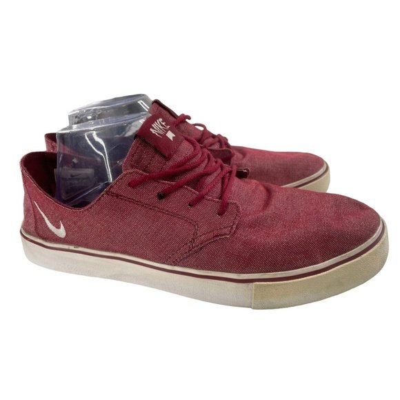 Nike SB Men's Brata Burgundy Canvas Skateboard Shoes Sz 9.5M (599632-611) EUC - Picture 1 of 6